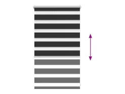 Discount Estor enrollable de 50 x 100 cm Negro
