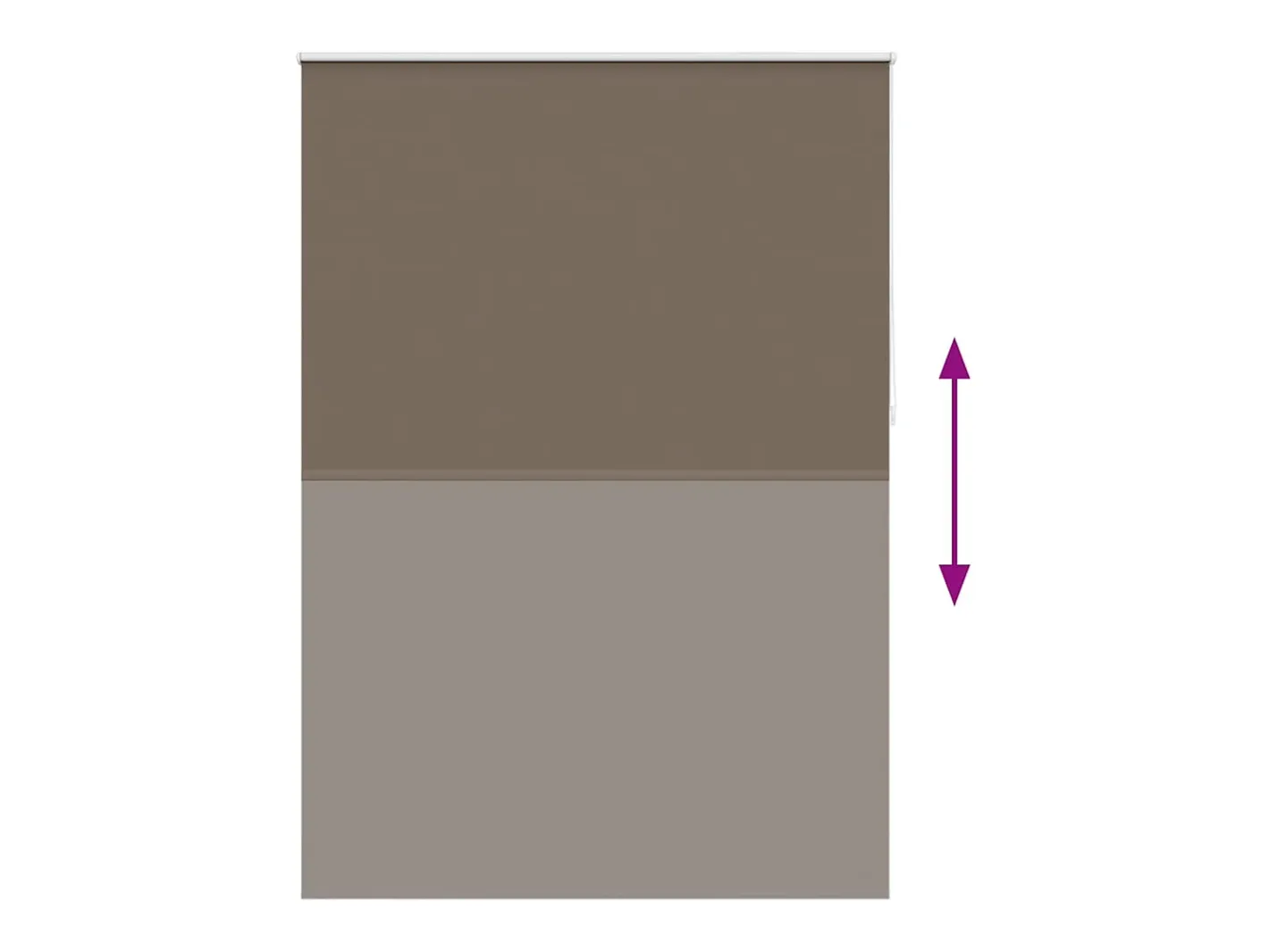 Hot Estor enrollable opaco 140 x 230 cm marrón Marru00f3n
