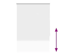 Estor enrollable opaco 120 x 230 cm Blanco