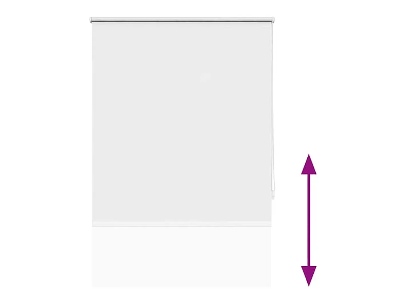Estor enrollable opaco 120 x 230 cm Blanco