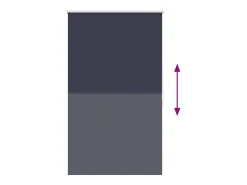 Ropa De Casa-Estor enrollable opaco 120 x 175 cm Azul