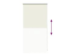 Estor enrollable opaco color crema 40 x 100 cm Blanco Best