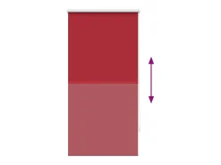 Estor enrollable opaco 60 x 120 cm Rojo Discount