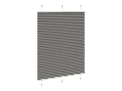 Ropa De Casa-Estor plisado antracita 110x150 cm ancho tela 109,4 cm Gris