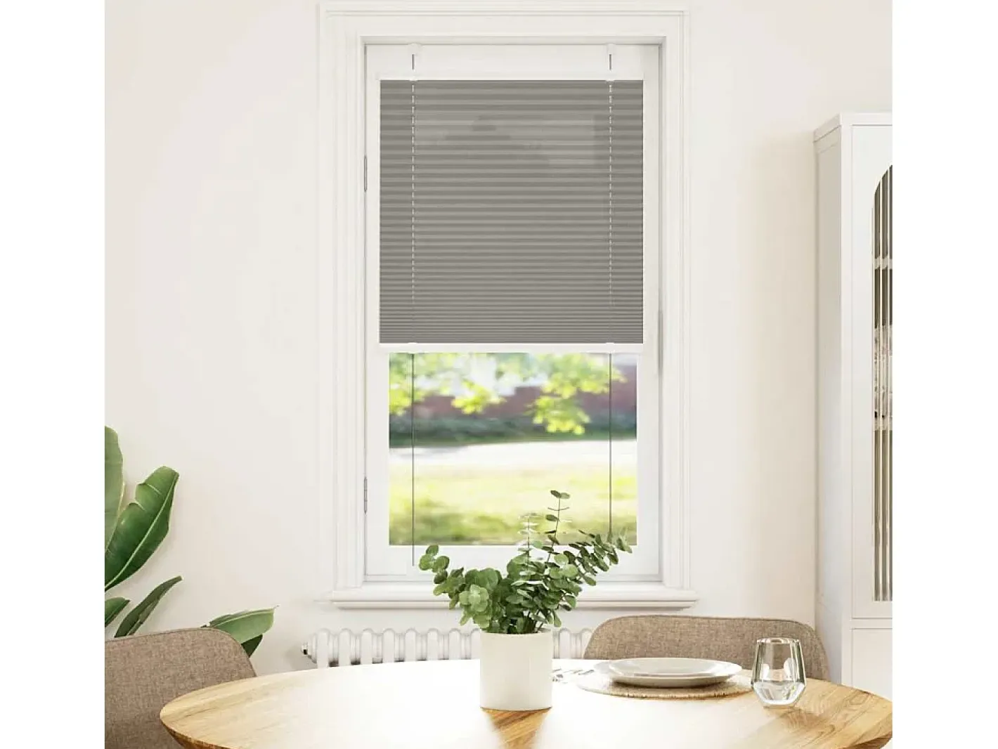 Estor plisado antracita 55x150 cm ancho tela 54,4 cm Gris Sale