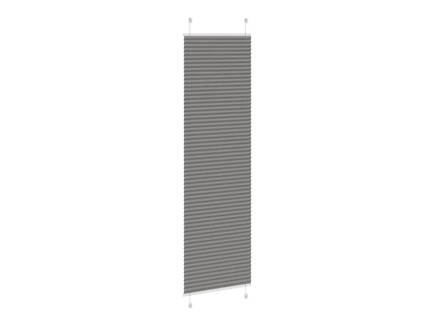 Online Estor plisado antracita 55x200 cm ancho tela 54,4 cm Gris