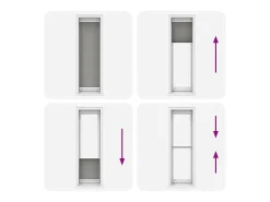 Online Estor plisado antracita 55x200 cm ancho tela 54,4 cm Gris