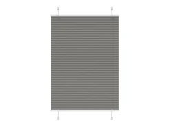 Ropa De Casa-Estor plisado antracita 90x100 cm ancho tela 89,4 cm Gris