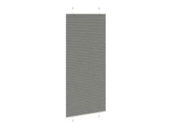 Ropa De Casa-Estor plisado antracita 95x200 cm ancho tela 94,4 cm Gris