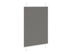 Estor plisado antracita 90x150 cm ancho tela 89,4 cm Gris Sale