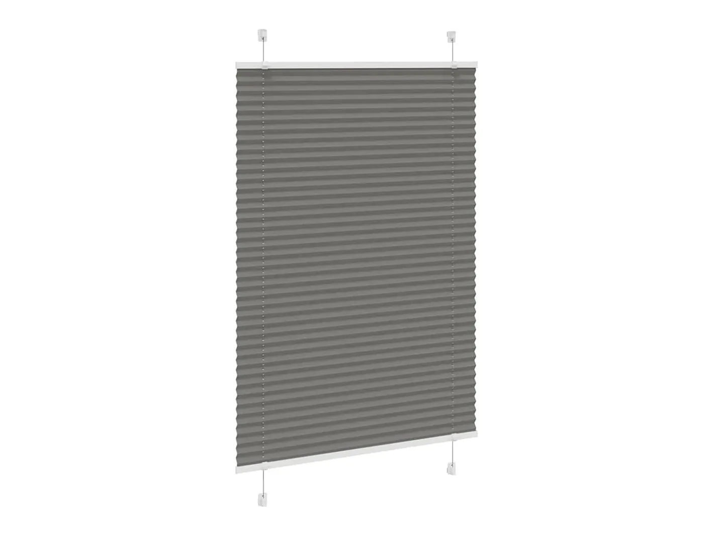 Estor plisado antracita 90x150 cm ancho tela 89,4 cm Gris Sale