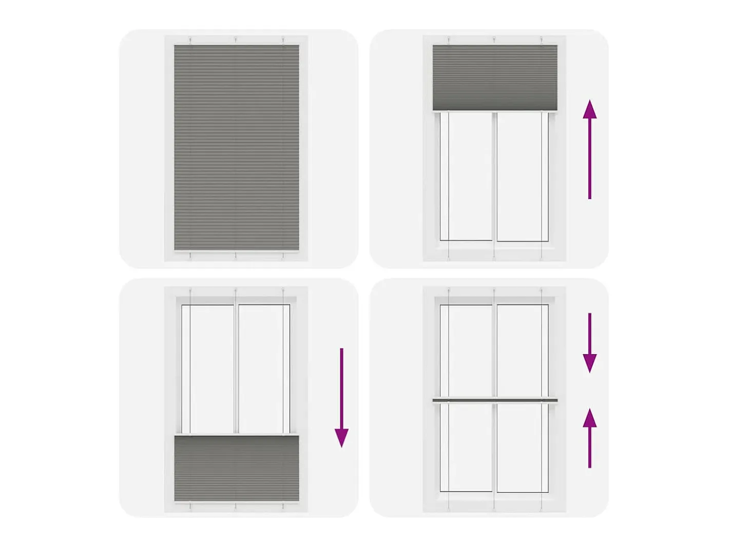 Estor plisado antracita 115x200 cm ancho tela 114,4 cm Gris Discount