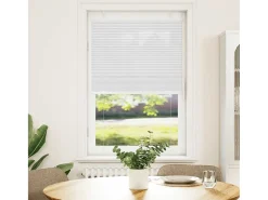 Estor plisado 80x100 cm ancho tela 79,4 cm poliéster Blanco New