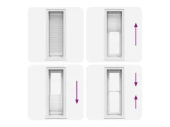 Online Estor plisado 50x150 cm ancho tela 49,4 cm poliéster Blanco