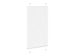 Discount Estor plisado 70x150 cm ancho tela 69,4 cm poliéster Blanco