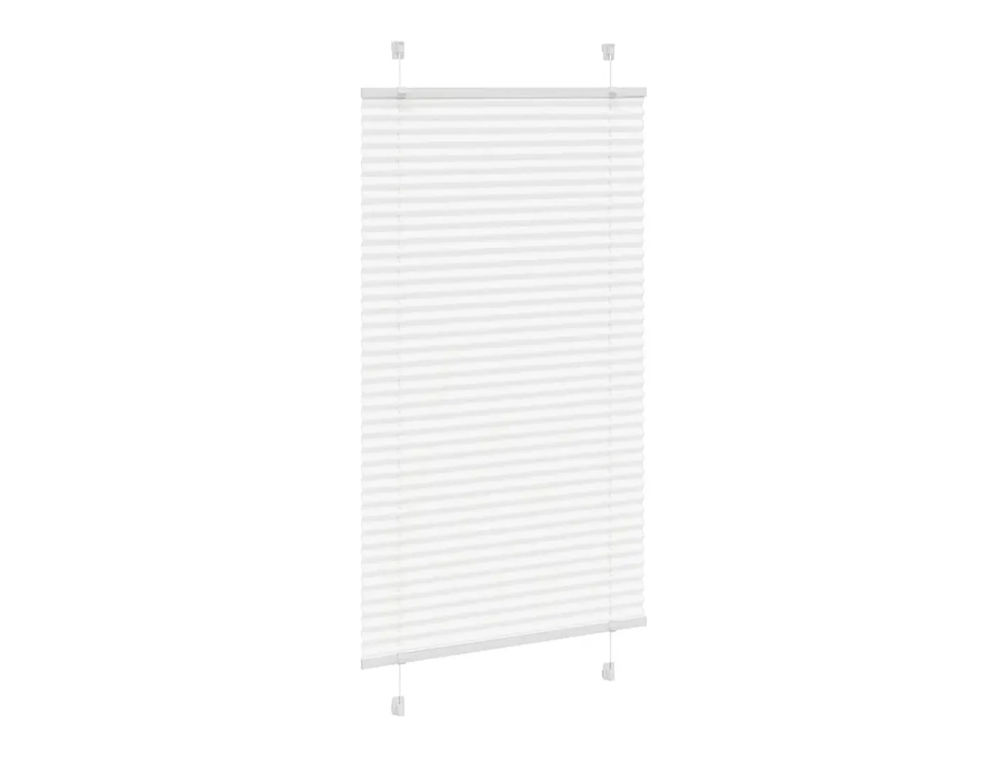 Discount Estor plisado 70x150 cm ancho tela 69,4 cm poliéster Blanco