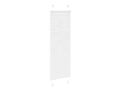Estor plisado 50x100 cm ancho tela 49,4 cm poliéster Blanco Hot