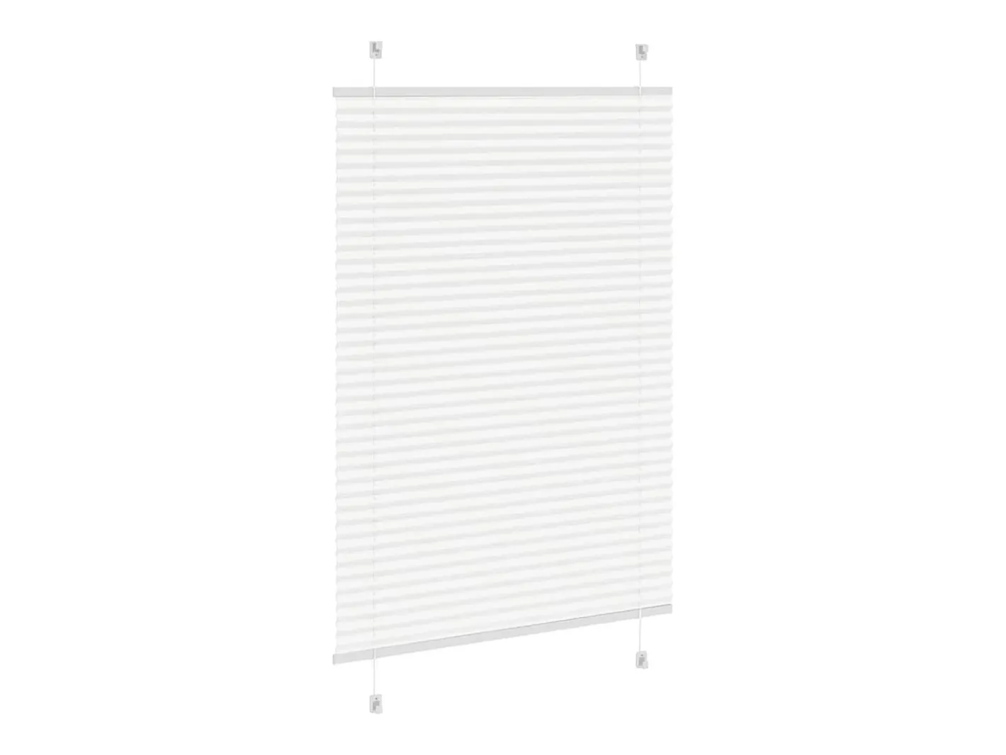 Estor plisado 95x150 cm ancho tela 94,4 cm poliéster Blanco Online