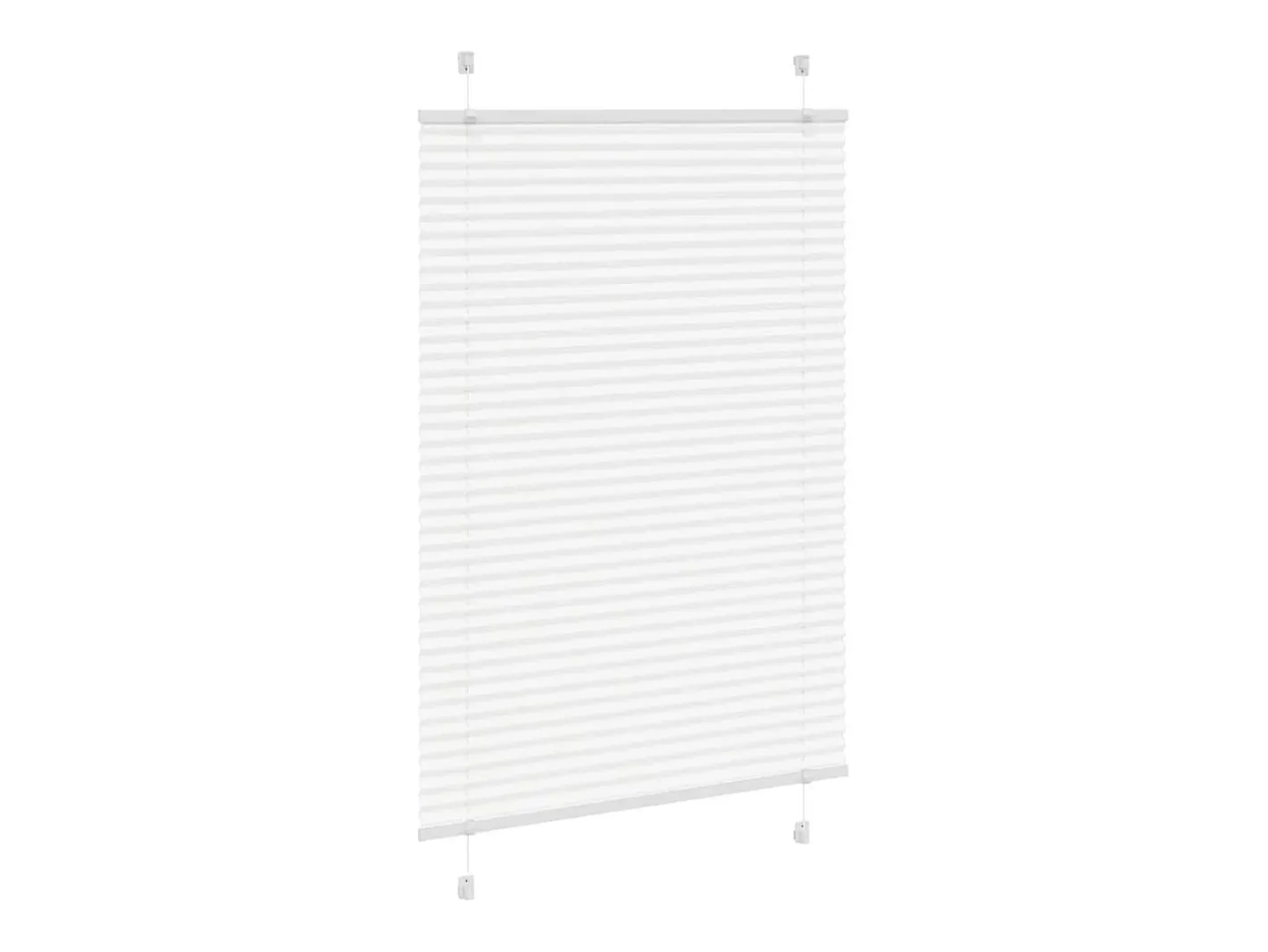 Estor plisado 95x150 cm ancho tela 94,4 cm poliéster Blanco Online