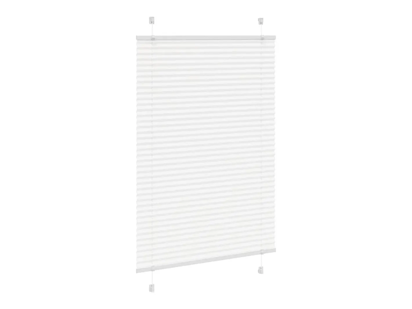 Estor plisado 95x100 cm ancho tela 94,4 cm poliéster Blanco New