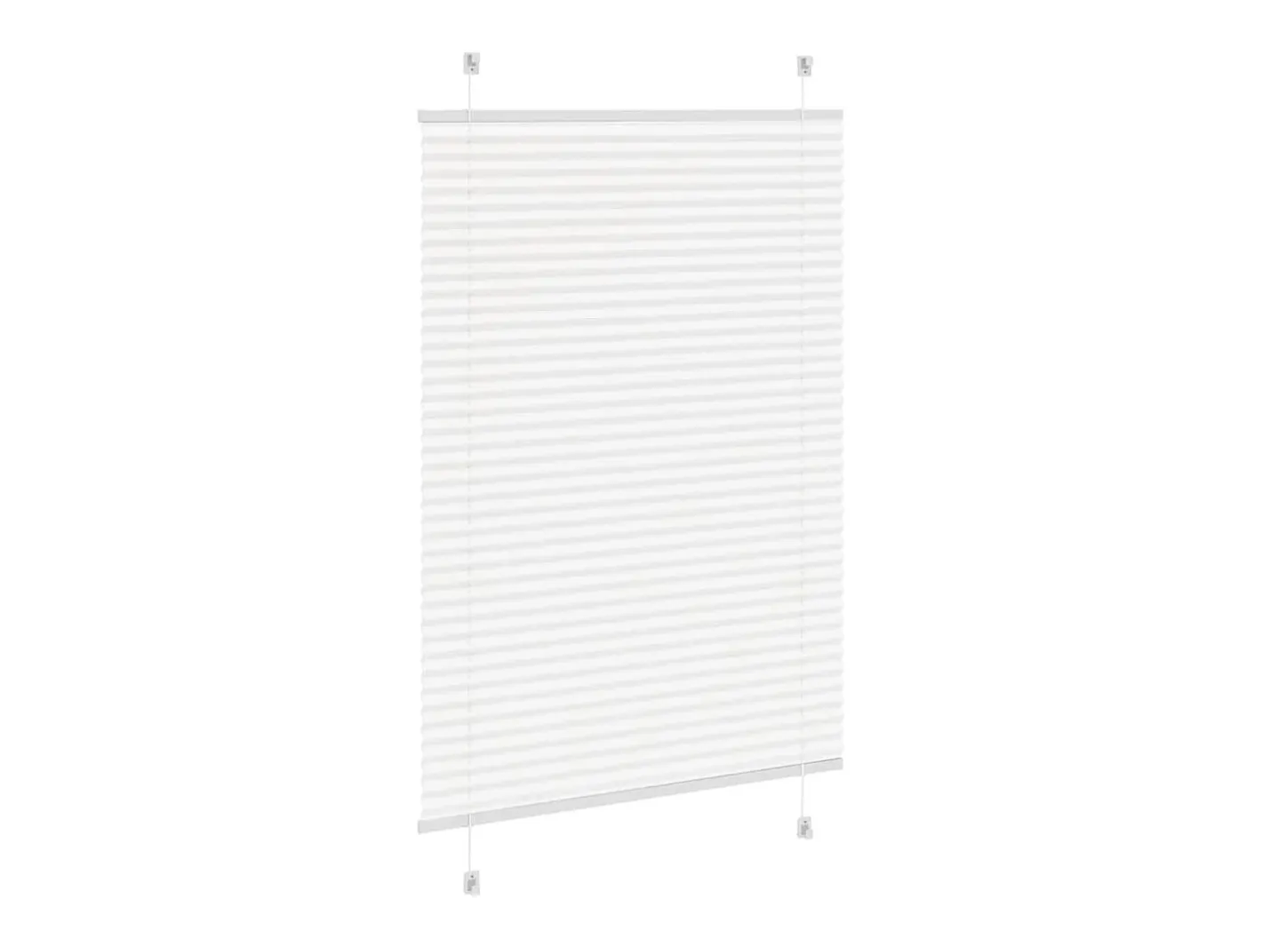 Estor plisado 95x100 cm ancho tela 94,4 cm poliéster Blanco New