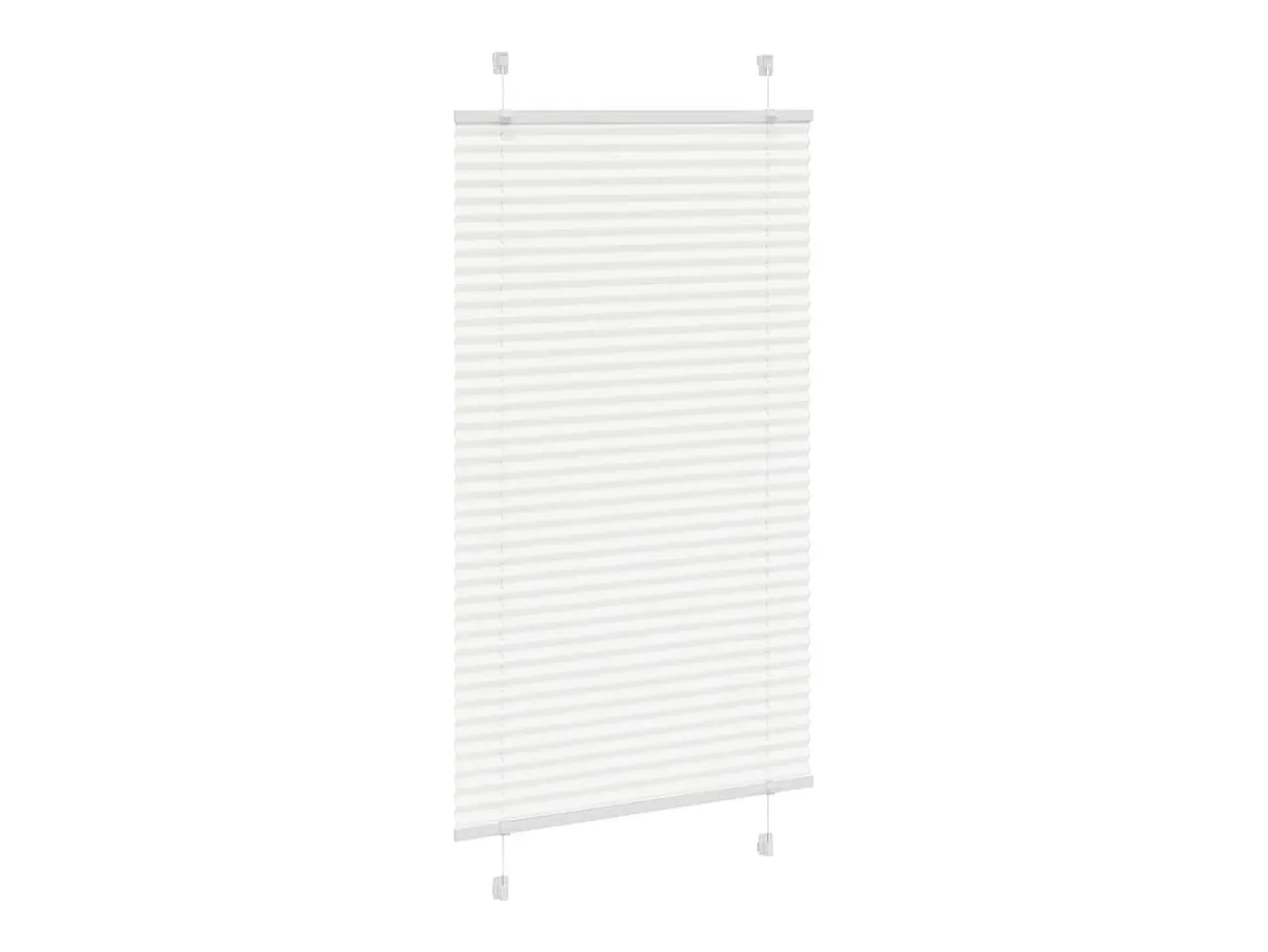 New Estor plisado 80x150 cm ancho tela 79,4 cm poliéster Blanco