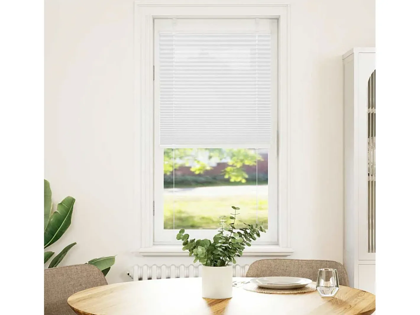 Online Estor plisado 60x100 cm ancho tela 59,4 cm poliéster Blanco