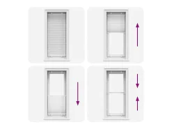 Online Estor plisado 60x100 cm ancho tela 59,4 cm poliéster Blanco