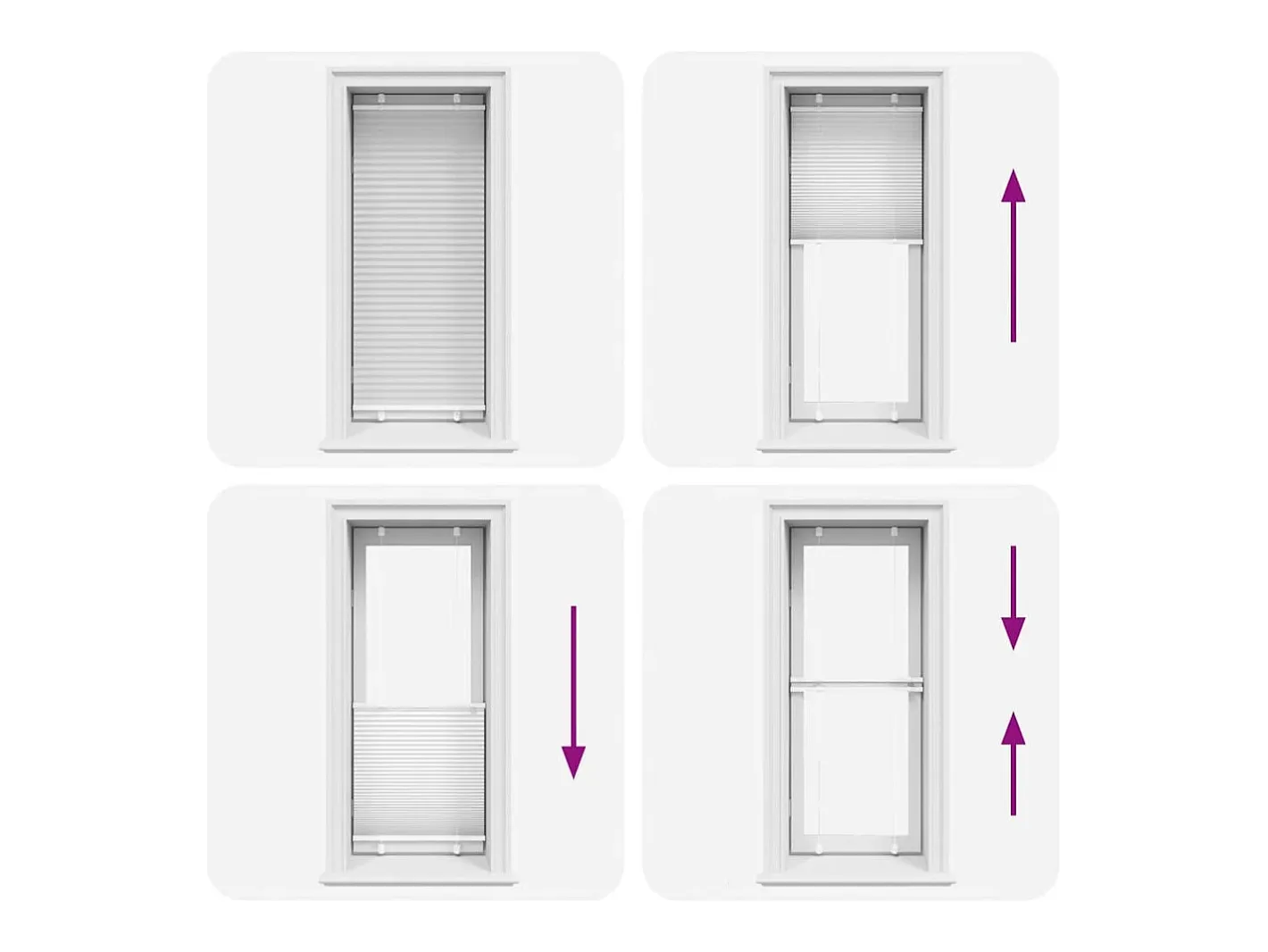 Online Estor plisado 60x100 cm ancho tela 59,4 cm poliéster Blanco