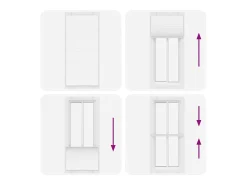 Ropa De Casa-Estor plisado 90x200 cm ancho tela 89,4 cm poliéster Blanco