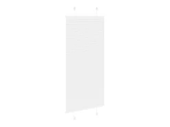Estor plisado 55x150 cm ancho tela 54,4 cm poliéster Blanco Hot