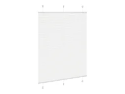 New Estor plisado 110x100cm ancho tela 109,4cm poliéster Blanco