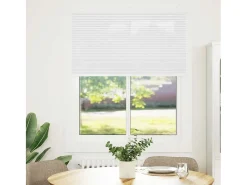 Estor plisado 105x150cm ancho tela 104,4cm poliéster Blanco New