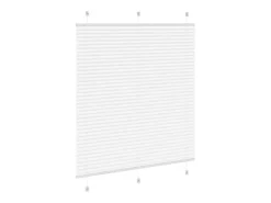 Ropa De Casa-Estor plisado 120x150cm ancho tela 119,4cm poliéster Blanco
