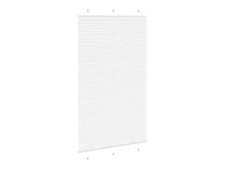 Estor plisado 120x200cm ancho tela 119,4cm poliéster Blanco Clearance
