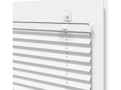 Estor plisado 120x200cm ancho tela 119,4cm poliéster Blanco Clearance
