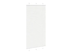 Estor plisado 105x200cm ancho tela 104,4cm poliéster Blanco