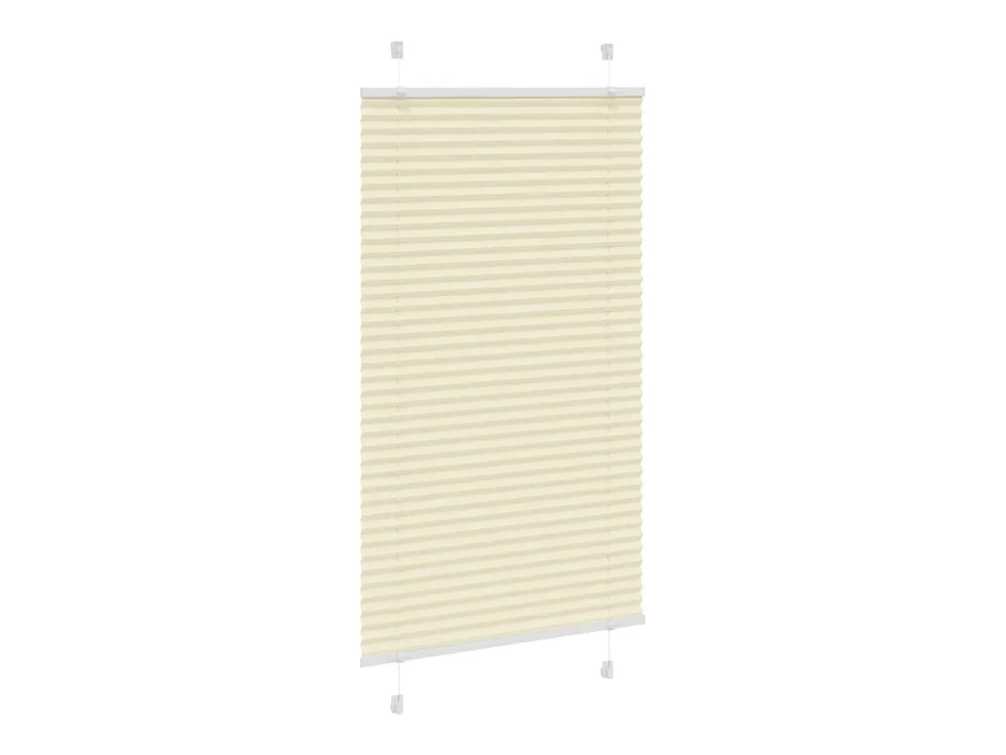 Ropa De Casa-Estor plisado color 70x100 cm ancho tela 69,4 cm poliéster Crema