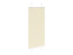 Ropa De Casa-Estor plisado color 60x150 cm ancho tela 59,4 cm poliéster Crema
