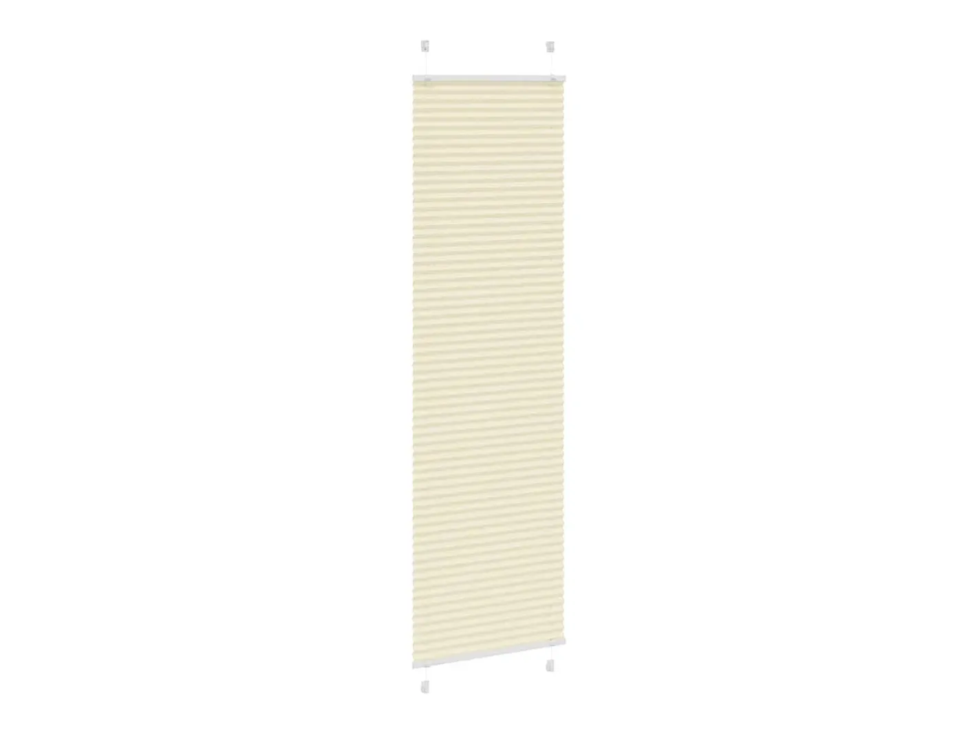 New Estor plisado color 65x200 cm ancho tela 64,4 cm poliéster Crema