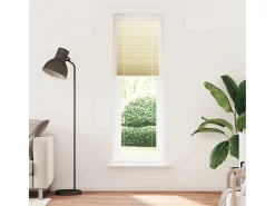 New Estor plisado color 65x200 cm ancho tela 64,4 cm poliéster Crema