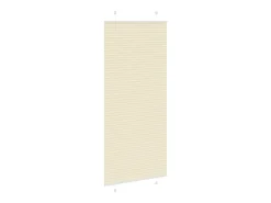 Estor plisado color 90x200 cm ancho tela 89,4 cm poliéster Crema Best