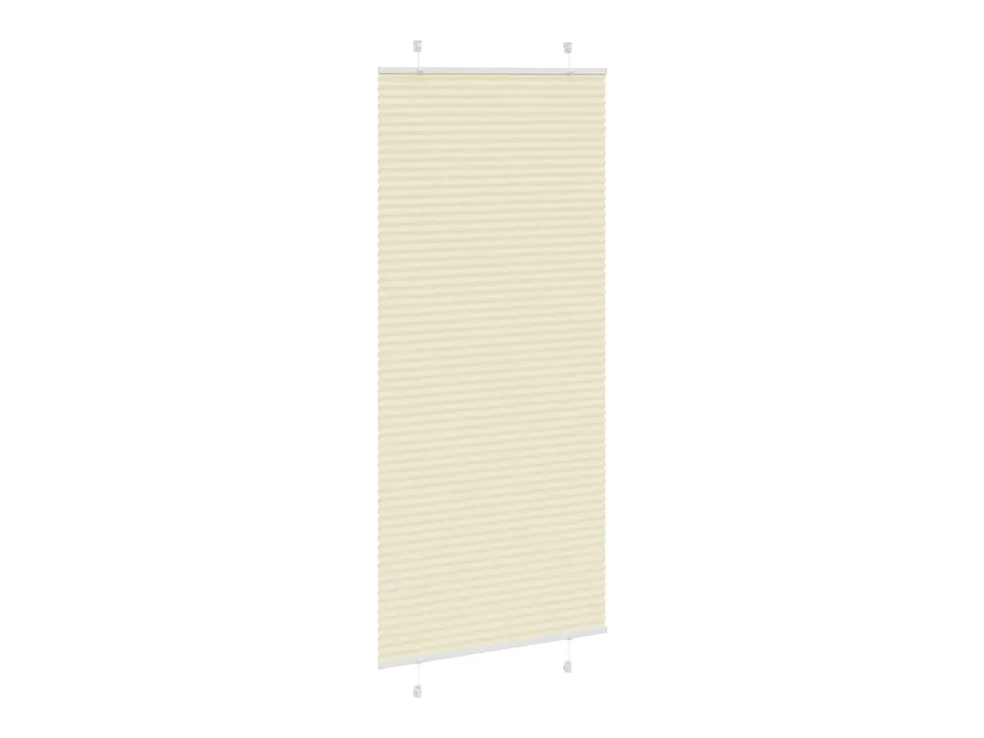 Estor plisado color 100x200cm ancho tela 99,4 cm poliéster Crema