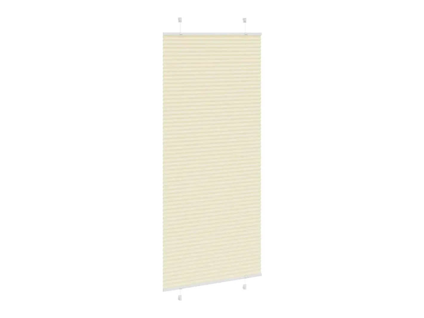 Estor plisado color 100x200cm ancho tela 99,4 cm poliéster Crema