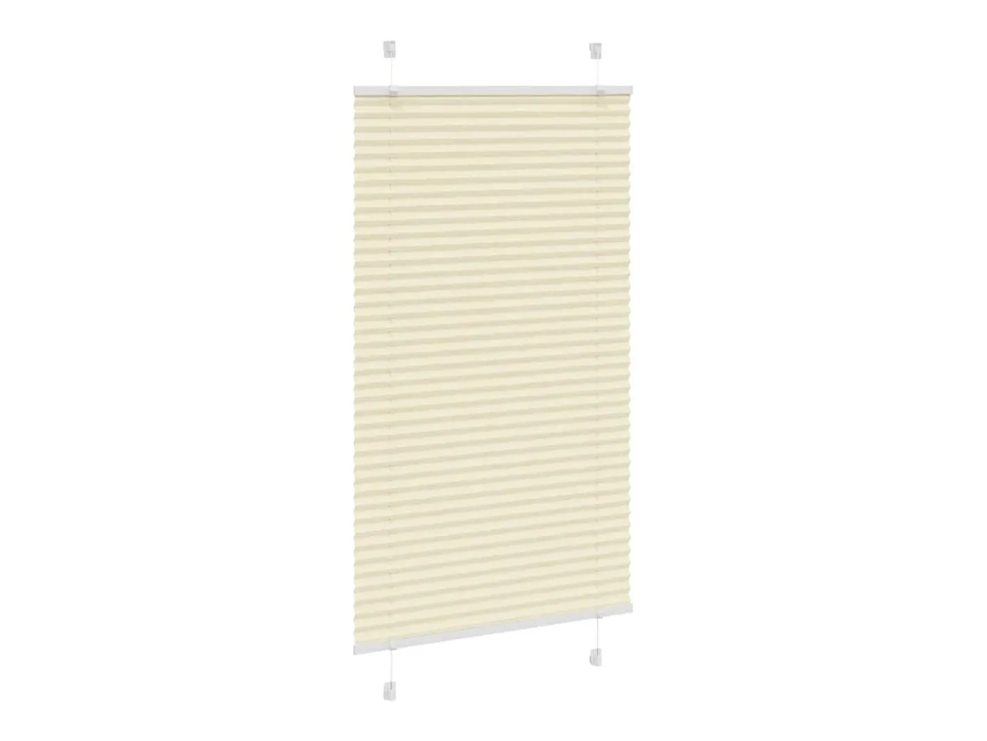Sale Estor plisado color 70x150 cm ancho tela 69,4 cm poliéster Crema