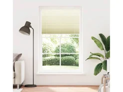 Outlet Estor plisado color 110x200cm ancho tela 109,4cm poliéster Crema