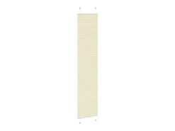 Ropa De Casa-Estor plisado color 50x200 cm ancho tela 49,4 cm poliéster Crema