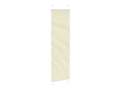 Estor plisado color 60x200 cm ancho tela 59,4 cm poliéster Crema Outlet