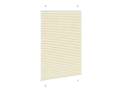 Best Estor plisado color 85x100 cm ancho tela 84,4 cm poliéster Crema