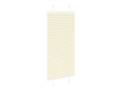 Estor plisado color 55x150 cm ancho tela 54,4 cm poliéster Crema